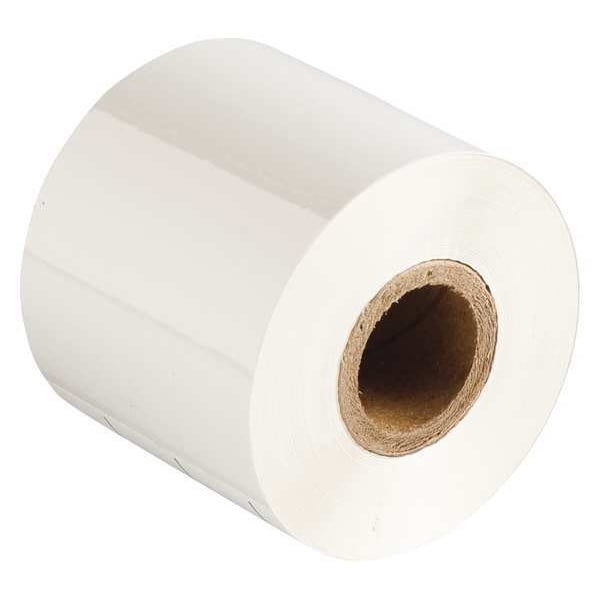 Brady Thermal Transfer Printer Ribbon, 2-23/64" W, 984 ft. L, White - R6700-WT