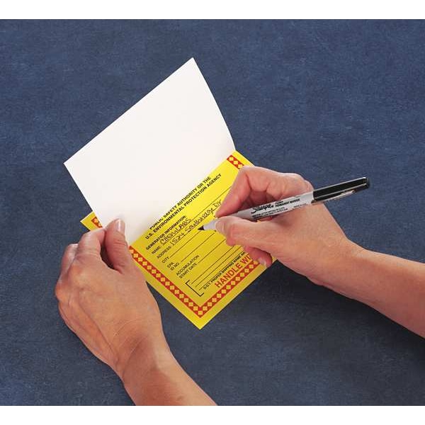 Accuform Hazardous Waste Label, 6 In. W, PK100, MHZW20SLC - MHZW20SLC