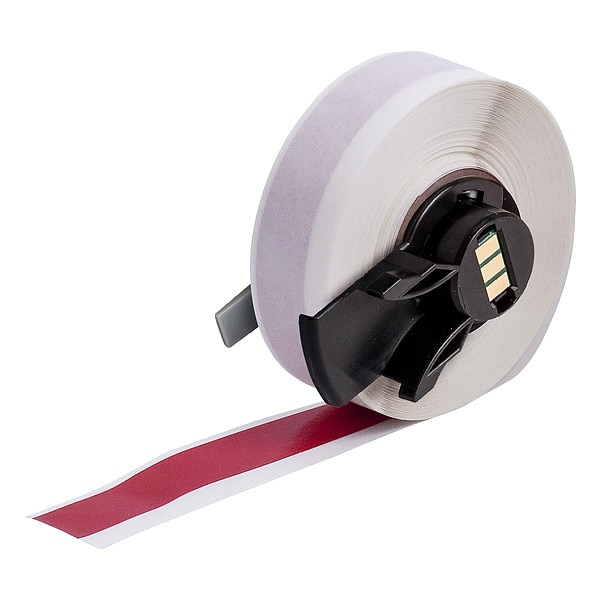 Brady Label, 1/2 in W, Outdoor, Red - M6C-500-439-RD