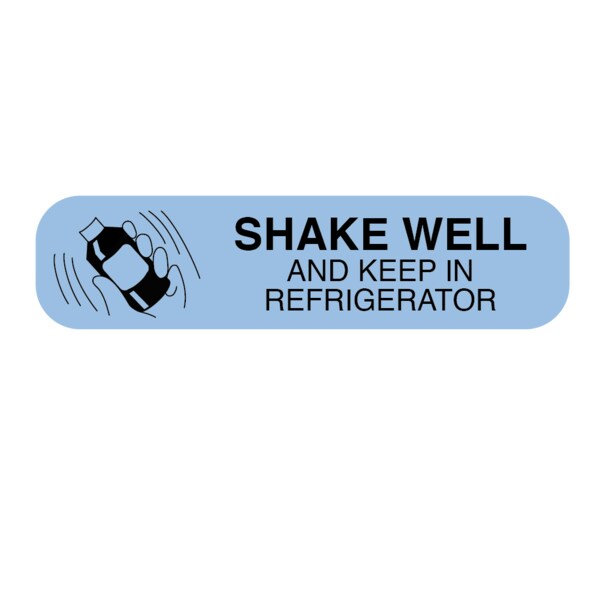 Nevs Shake Well And Keep In Refrigerator 3/8" x 1-1/2" - PAUX-89