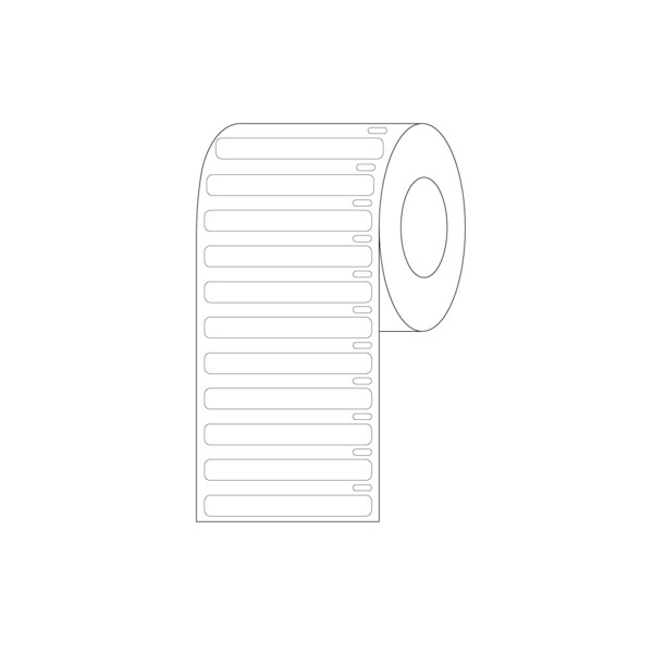 Nevs Direct Thermal Cryo Label 51x6mm for Microplates White Roll Form - LDTC-214-W