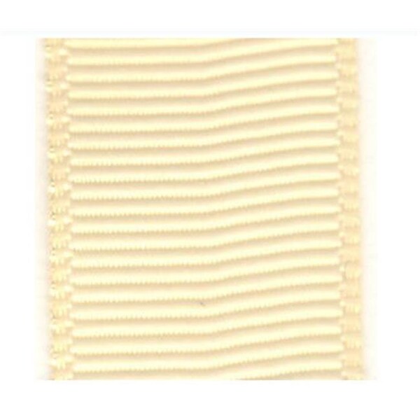 Papilion Papilion R074200060815100Y .25 in. Grosgrain Ribbon 100 Yards - Cream - R074200060815100Y