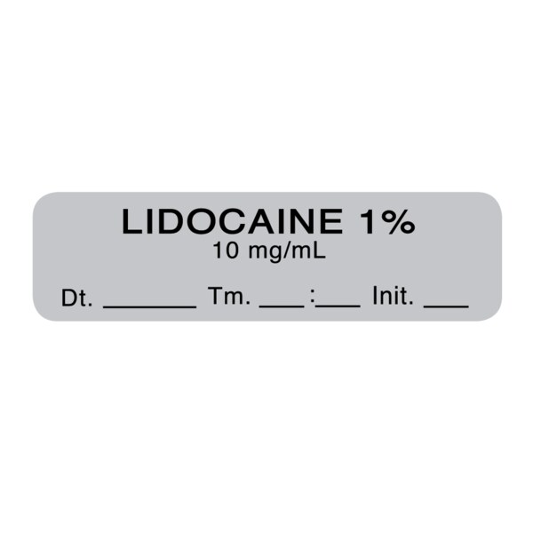Nevs Lidocaine 1% 10mg/ml 1/2" x 1-1/2" Gray w/Black - SANTW-0083