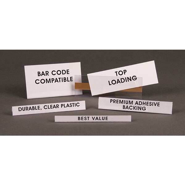 Aigner Index Label Holder, Econ Strips, 1/2INX6IN, PK50 - OE0506