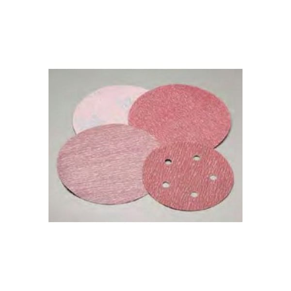 Carborundum Abrasives 6 In. Carbo Premier Red Dri-Lube Grip-On Paper H&L Disc P400 Grit, 100PK - 5539520276