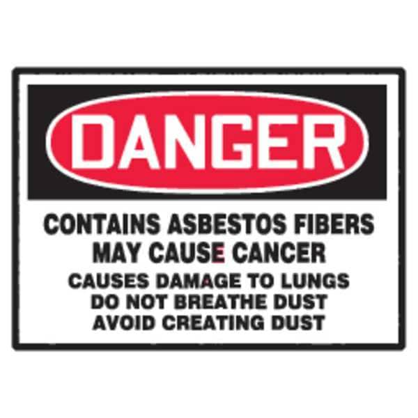Accuform Safty Label, 5inWx3-1/2inH, Blk/Rd/Wht, PK5 - LCAW101VSP