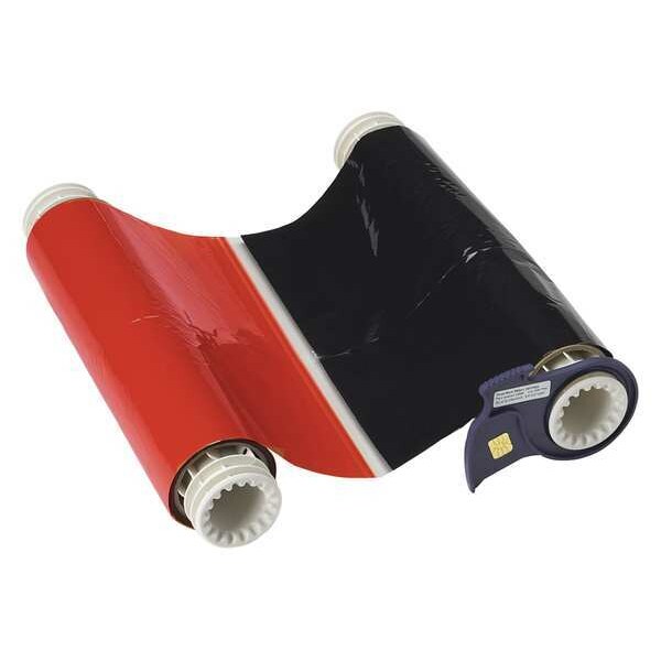 Brady Ribbon Cartridge, Black/Red, 6-1/4 In. W - 13523