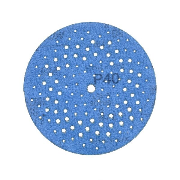Norton Co 0 Sanding Disc, 5 in Dia, 1116 in Arbor, Coated, 40 Grit, Extra Coarse, Alumina Ceramic Abrasive - 3234