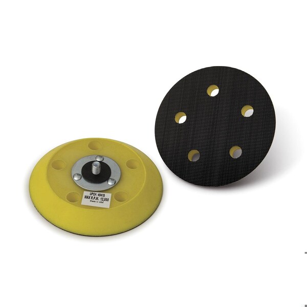 Cgw Abrasives 7000 Fiberglass Hubbed Medium Density Sanding Disc Pad, 5 in Dia Pad, Hook and Loop Attachment - 49413