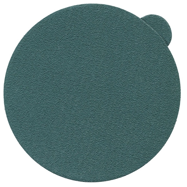 Cgw Abrasives Q711T Hook and Loop Disc, 5 in Dia, P80 Grit, Medium Grade, Aluminum Oxide Abrasive, Mylar Film Back - 51231