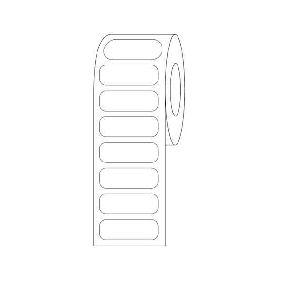 Globe Scientific Label Rolls, Cryo, 21x7mm, for 0.5mL Tubes, White, 1500PK - LCR-21X7W