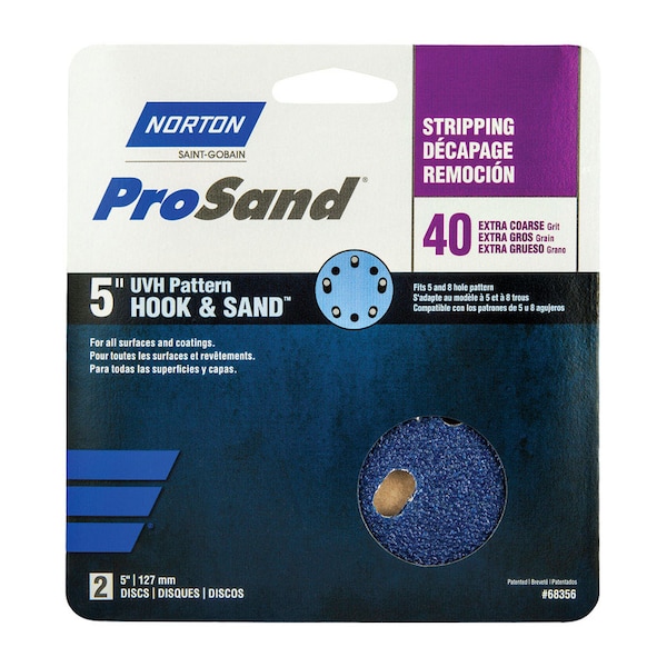 Norton Abrasives 8 Hole, Zirconia Alumina, 40 Grit, Coated Type - 07660768356