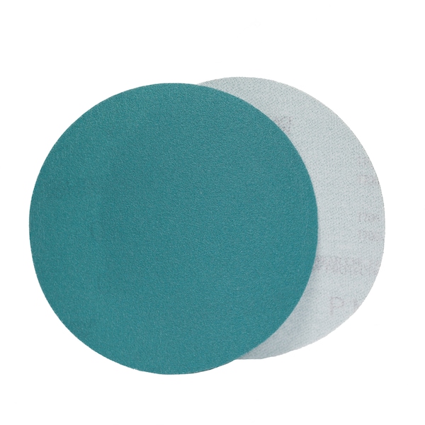 Cgw Abrasives Sndng Dsc, Hook-and-Loop, 5,180G, Q711T, 5" Dia, No Hole, White Aluminum Oxide, P180 Grit - 51235