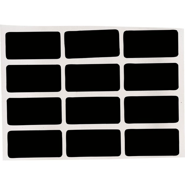 Brady Weather Resistant Polyester Outdoor Labels 0.5 in H x 1 in W Black 10000/RL - THT-5-8591-10-BK