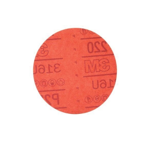 3M 3M Red Abrasive Hookit Disc, 01297, 5 in, P220, 50PK - 7000119855