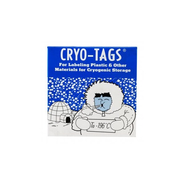 Diversified Biotech Cryo-Tags, Roll, White, 1.5x3/4", 1000/pk, 1000PK - 247132