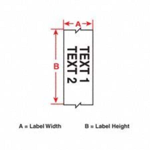 Brady Label Tape Cartridge, Ylw, 1.125Inx100ft - 113194