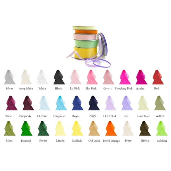 Papilion .38 in. Double-Face Satin Ribbon 100 Yards - Light Orchid - PA394679