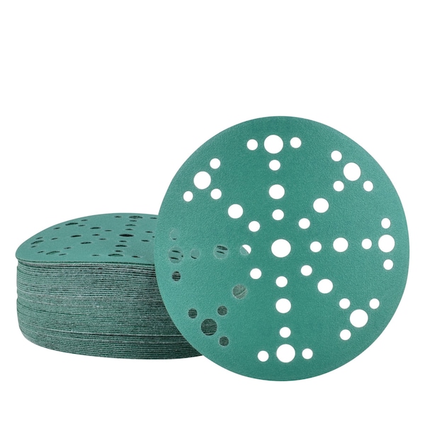Legit Grit 6 inch Sand paper Disc, 49-Hole, 150 Grit, 50PK - LG6-49150-50