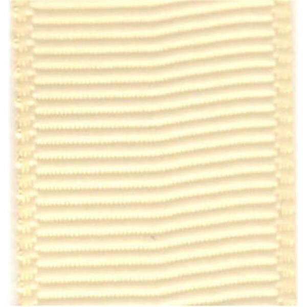 Papilion Papilion R074200090815100Y .38 in. Grosgrain Ribbon 100 Yards - Cream - R074200090815100Y