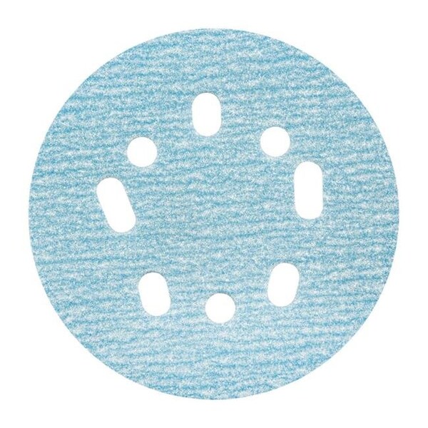 Norton Co Norton 1931229 ProSand 5 in. Ceramic Alumina Hook & Loop 5 & 8 Hole UVH Sanding Disc; 220 Grit Very Fine - Pack of 50 - 1931229