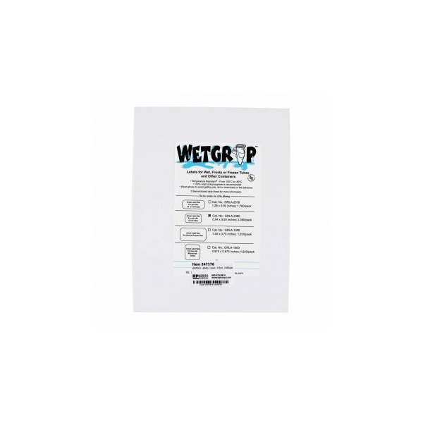 Diversified Biotech WetGrip Labels, Laser, 0.5ml, 2380/pk, 2380PK - 247176