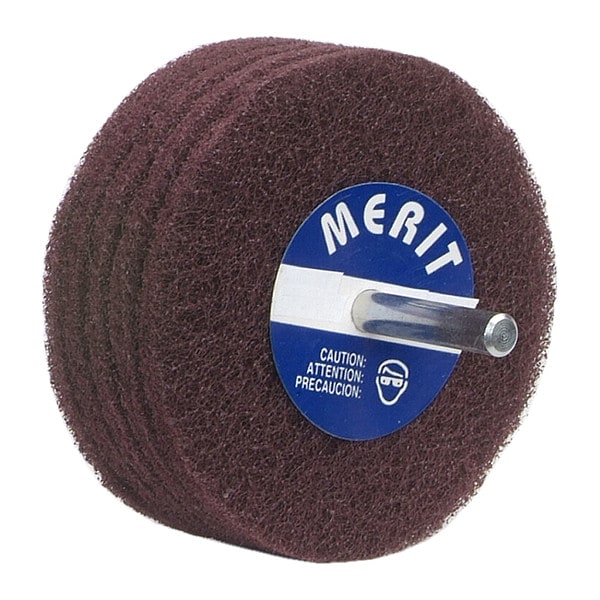 Merit Non-Woven Disc Wheel, Aluminum Oxide, 220 Grit, Non-Woven Type, Merit Disc Wheels - 08834131557