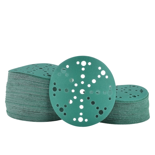 Legit Grit 6 inch Sand paper Disc, 49-Hole, 150 Grit, 150PK - LG6-49150-150