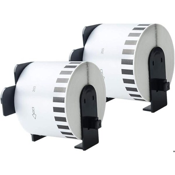 Swetech Labels 2 Rolls Brother compatible DK-2205 Continuous Paper Label Roll, Cut-to-Length Label, 2.4 in.x100 Ft - DK2205-SWE