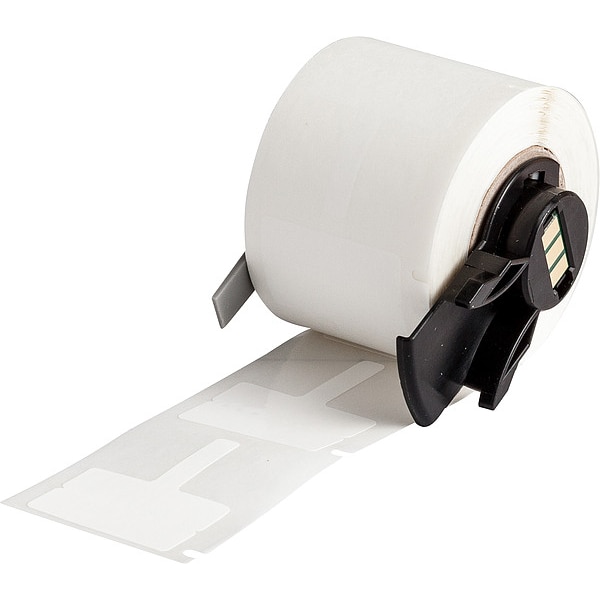 Brady Label, 1 3/16 in W, 25/32 in H, White - M6-1-8425-FT