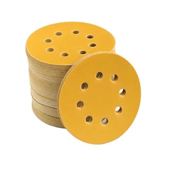 Us Chemical & Plastics Gold Pro Disc, 3 in Dia, 320 Grit, Hook and Loop Attachment, 50PK - 660007