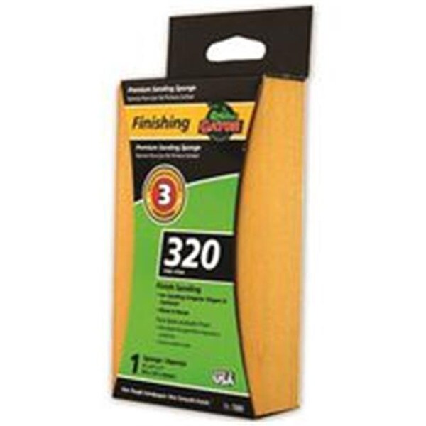 Gator Gator 0127126 Gator Premium 3-Step Sanding Sponge; Jumbo - 5 x 3 in. - 1 in. T - Aluminum Oxide - 320 Grit - 127126