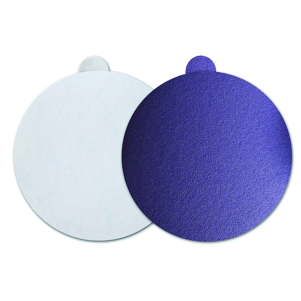 Continental Abrasives 6" 220 Grit Zirconia Purple Film PSA Disc with tab No Hole - SD-60DPN220
