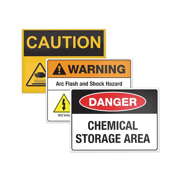 Avery Surface Safe Removable Label Safety Sign, Inkjet/Laser, 8x8, Wht, PK15 - 61513