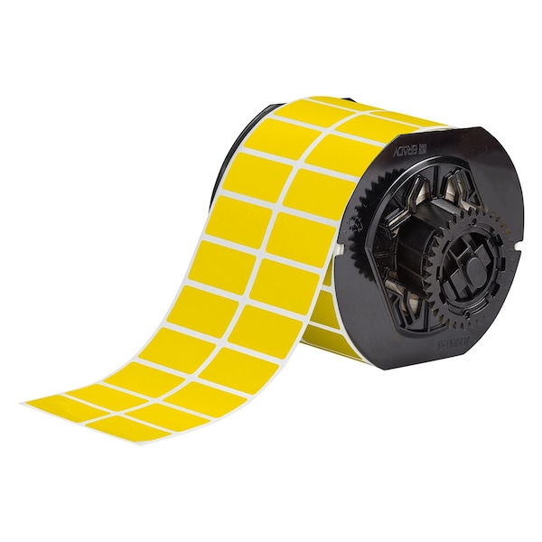 Brady B33 Series Weather Resistant Outdoor Polyester Lbl 0.75in H x 1.5in W YL 3500/RL - B33-6-8591-YL