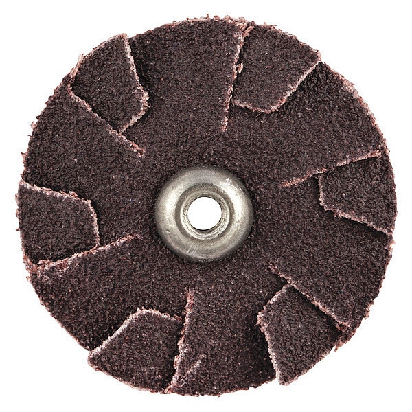 Merit Overlap Slotted Disc, 1-1/2" Dia, Aluminum Oxide, 80 Grit, Coated Type, R228 - 08834184079