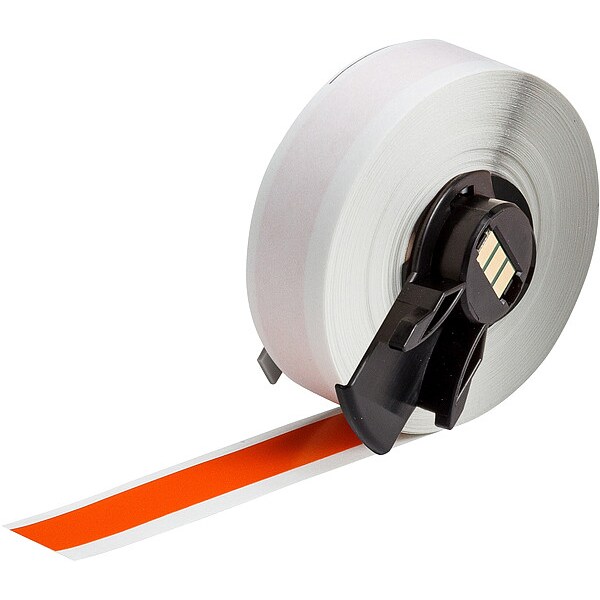 Brady Label, 1/2 in W, Outdoor, Orange - M6C-500-439-OR