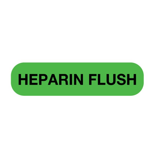 Nevs Heparin Flush 5/16" x 1-1/4" Flr Red w/Black - N-1718