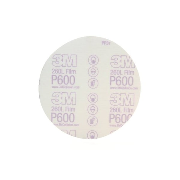 3M 3M Stikit Finishing Film Disc, 01321, 6 in, P600, 100PK - 7000118151