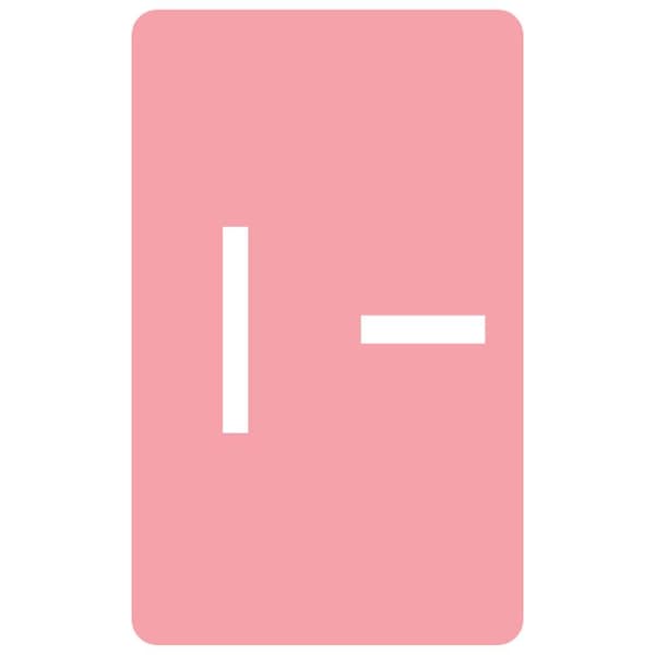 Smead Label, Accs, ""I"", Pink, 100Ct Pk - SMD67179