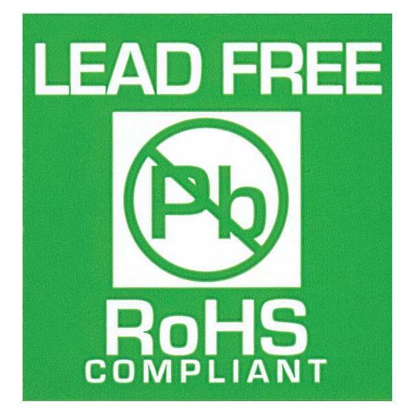 Scs Label, Green/White, 1-3/4in.Hx1-3/4in.W - ROHSLABEL