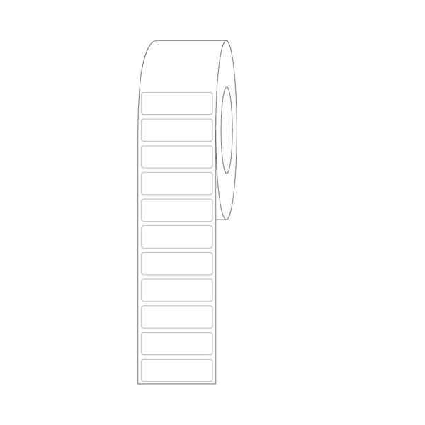 Nevs ISBT 128 Blank Direct Thermal 5/8" x 2" - BBC-TT-582-3