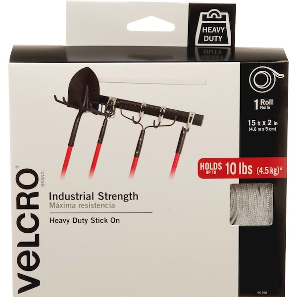 Velcro Brand Industrial Strength Tape, Hook and Loop, Waterproof, 2"x15', WE - VEK90198