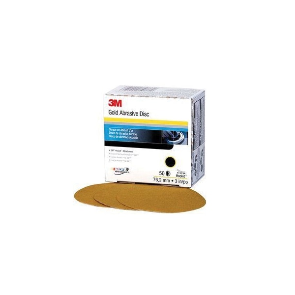 3M 3M Hookit Gold Disc, 00912, 3 in, P500A, 50PK - 7000119710