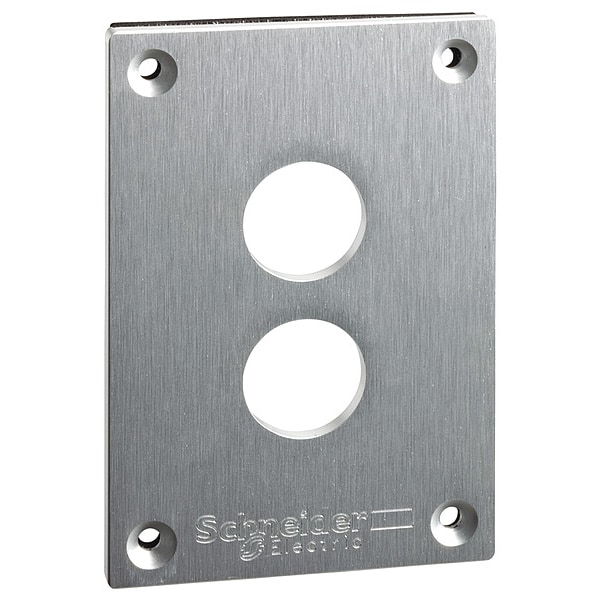 Schneider Electric Placa Frontal Perforada, Orificios de 22 mm, Sin leyenda - XAPE302