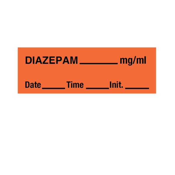 Nevs Tape, Diazepam 1/2" x 500" Orange w/Black - SANT-121