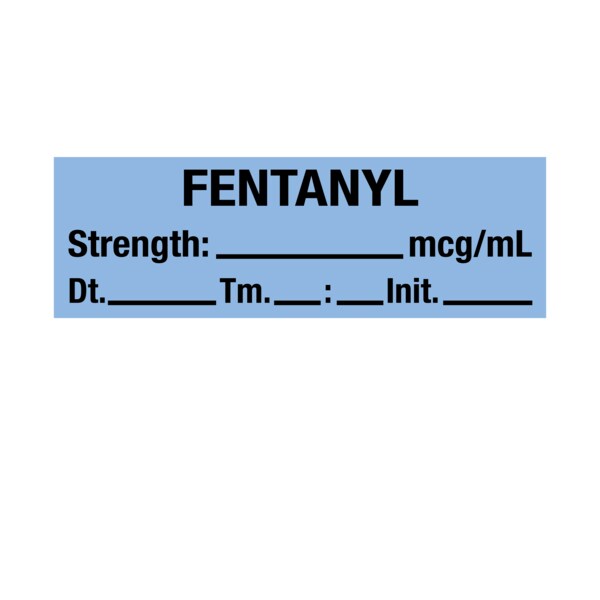 Nevs Tape, Fentanyl 1/2" x 500" Blue w/Black - SANTW-0167