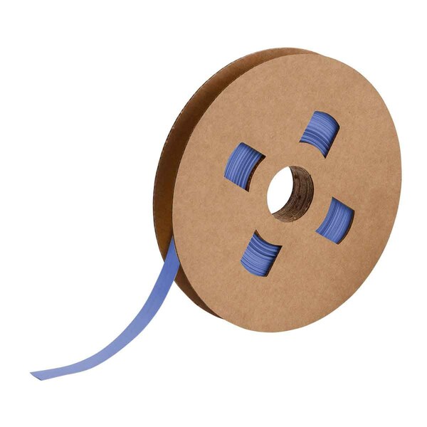 Brady PermaSleeve Heat Shrink Wire and Cable Continuous Labels for 3 in. Core Printers - 1/4 in. Dia Blue - PS-C-250-BL