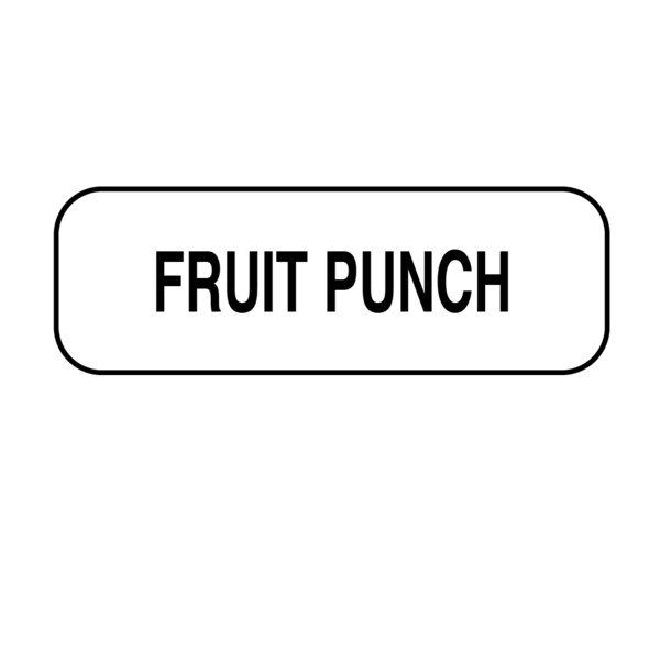 Nevs Fruit Punch Label 1/2" x 1-1/2" - DIET-118