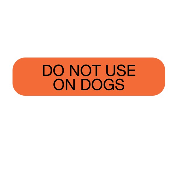 Nevs Do not Use on Dogs 3/8" x 1-1/2" - PAUXW-0022